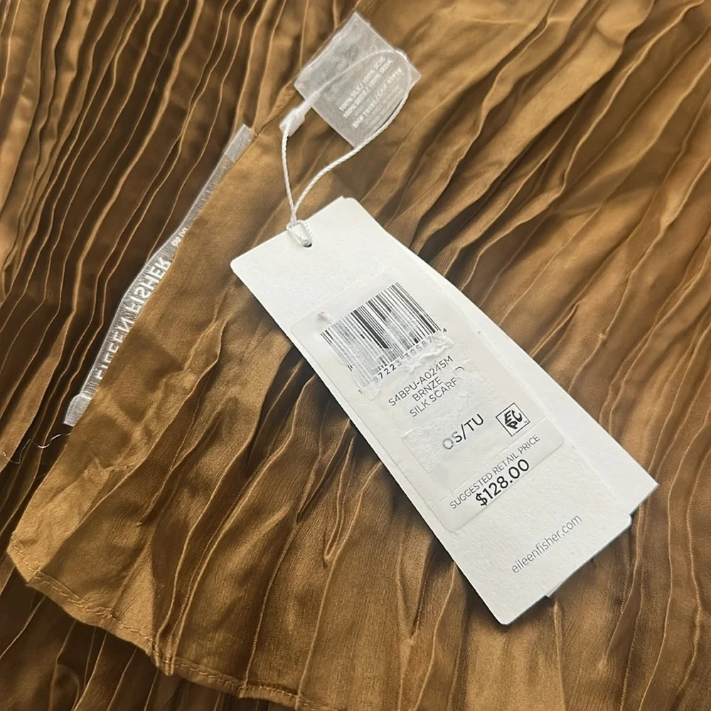 NWT Eileen Fisher Whisper Silk Scarf